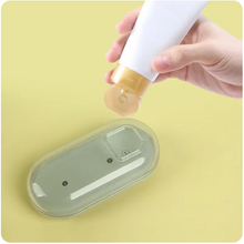 Load image into Gallery viewer, Dog Bath Brush Pet Grooming Soothe Massage Brush with Shampoo Dispenser Soft Silicone Bristle for Short Haired Pet Shower