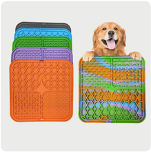 Load image into Gallery viewer, Pet Lick Silicone Mat for Dogs Pet Slow Food Plate Dog Bathing Distraction Silicone Dog Sucker Food Training Dog Feeder Supplies